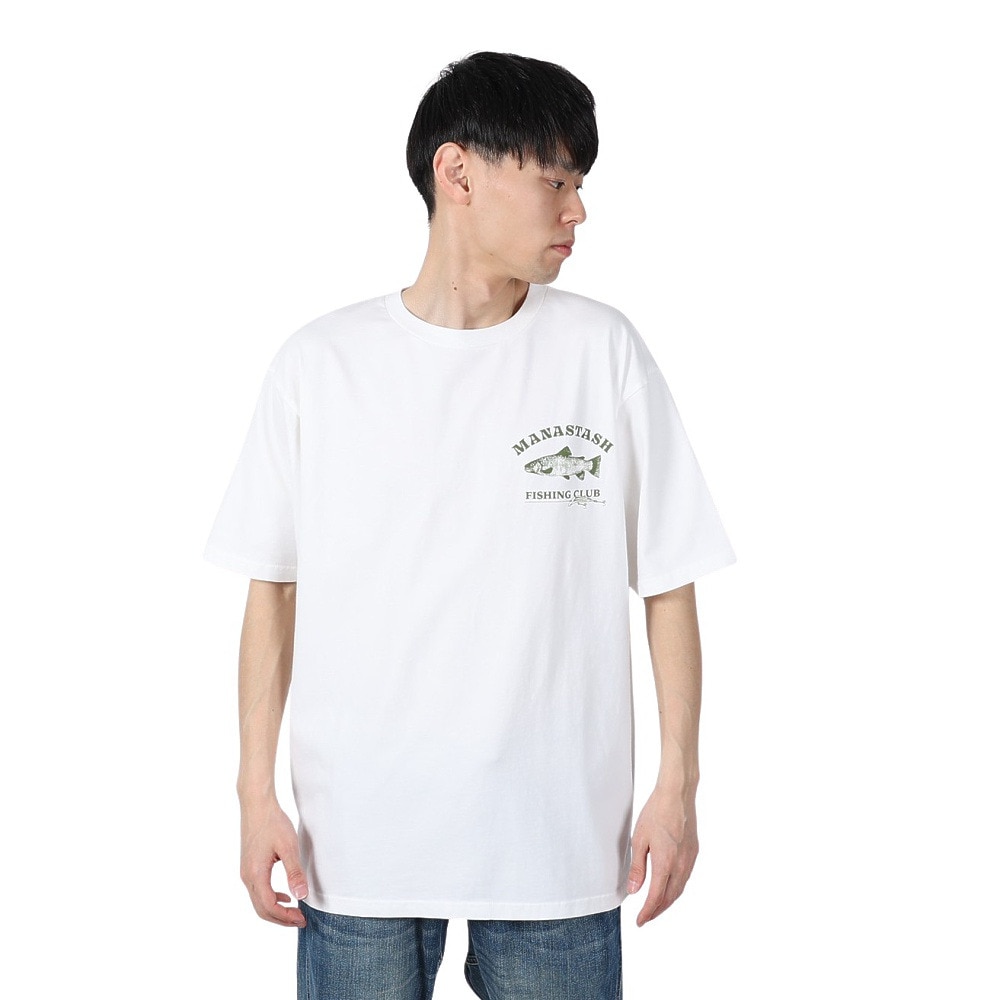 マナスタッシュ（MANASTASH）（メンズ）PUMICE 半袖 Tシャツ LURE 792-5134007 WHITE