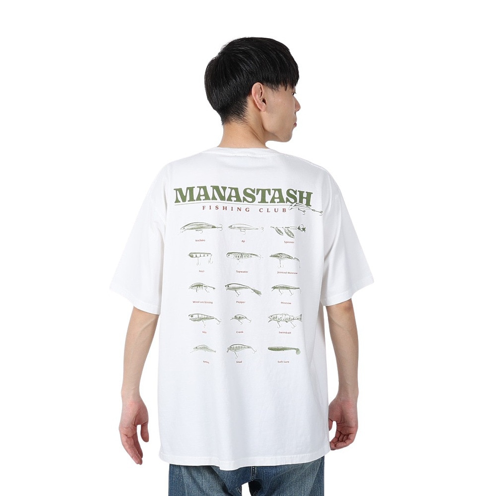 マナスタッシュ（MANASTASH）（メンズ）PUMICE 半袖 Tシャツ LURE 792-5134007 WHITE