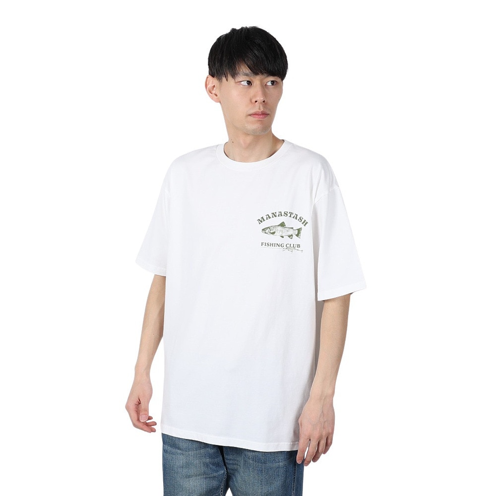マナスタッシュ（MANASTASH）（メンズ）PUMICE 半袖 Tシャツ LURE 792-5134007 WHITE