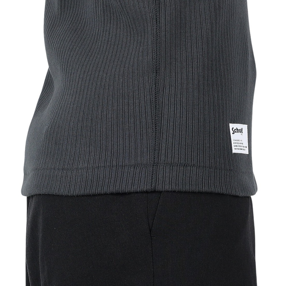 ショット（Schott）（メンズ）アーミーリブ Tシャツ 782-5134008 CHARCOAL