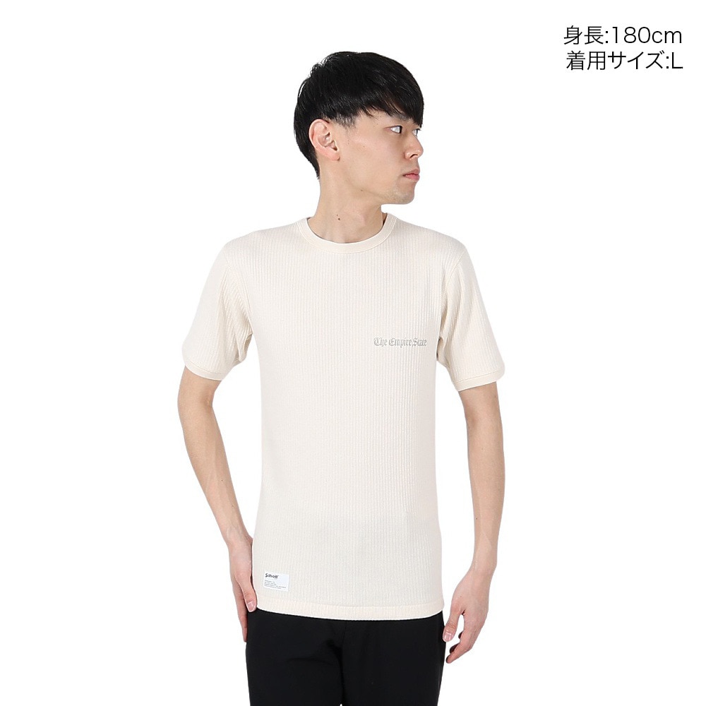 ショット（Schott）（メンズ）アーミーリブ Tシャツ 782-5134008 NATURAL