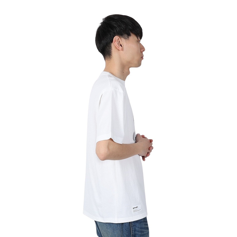 ショット（Schott）（メンズ）クオリティ・オーバー・クオンティティ Tシャツ 782-5134013 WHITE