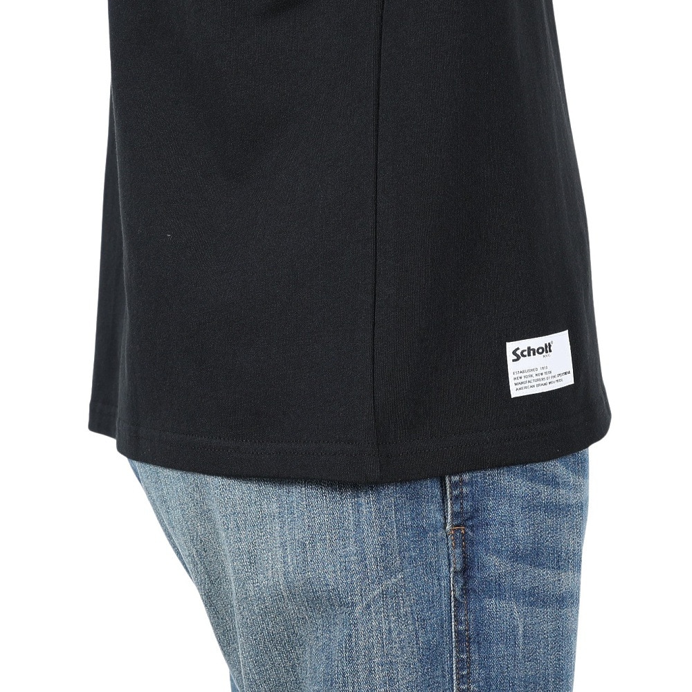 ショット（Schott）（メンズ）アメリカンブランド ウィズ プライド 半袖Tシャツ 782-5134015 BLACK