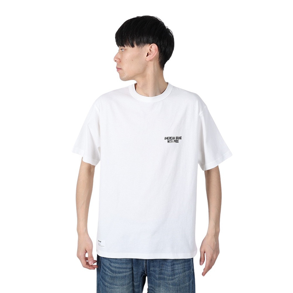 ショット（Schott）（メンズ）アメリカンブランド ウィズ プライド Tシャツ 782-5134015 WHITE