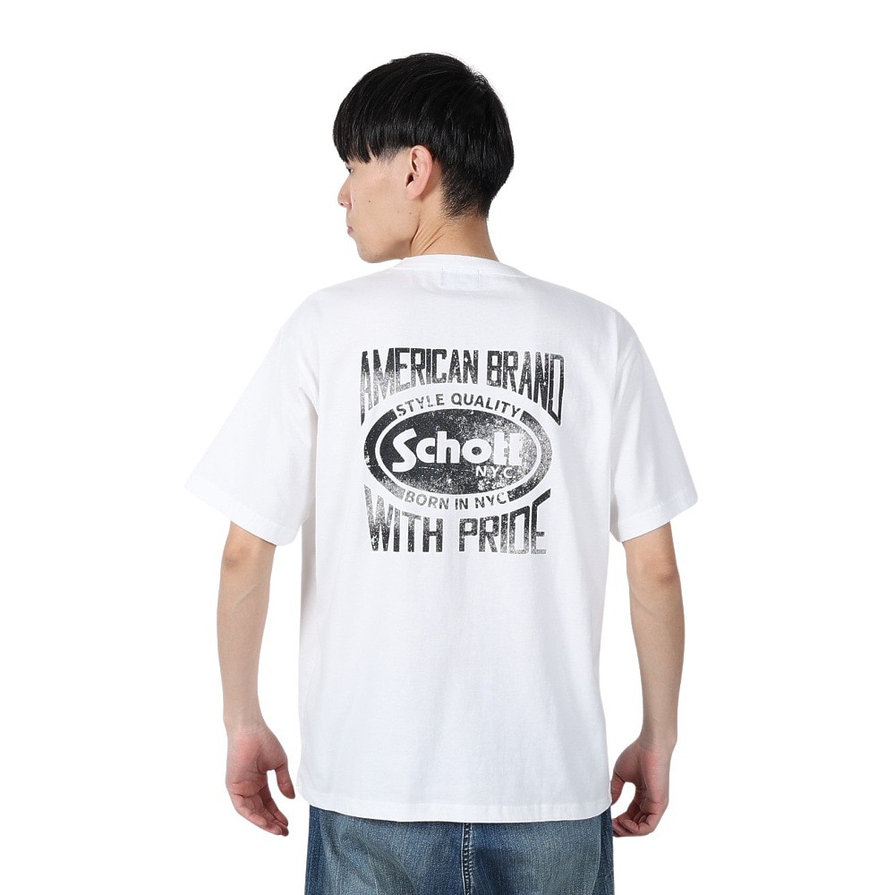ショット（Schott）（メンズ）アメリカンブランド ウィズ プライド Tシャツ 782-5134015 WHITE