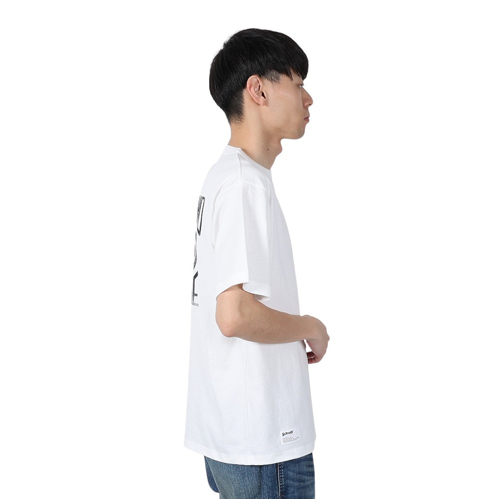 ショット（Schott）（メンズ）アメリカンブランド ウィズ プライド Tシャツ 782-5134015 WHITE