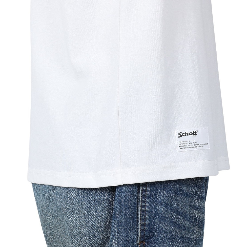 ショット（Schott）（メンズ）アメリカンブランド ウィズ プライド Tシャツ 782-5134015 WHITE