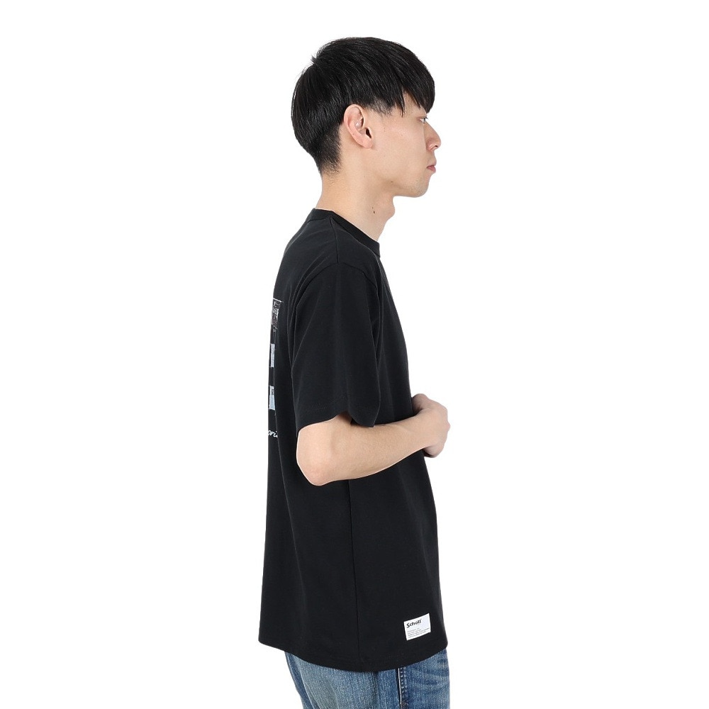 ショット（Schott）（メンズ）アーカイブタグ Tシャツ 782-5134021 BLACK