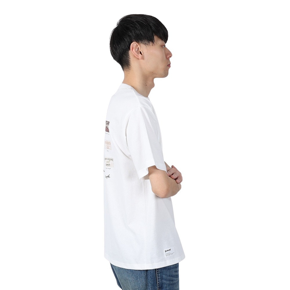 ショット（Schott）（メンズ）アーカイブタグ Tシャツ 782-5134021 WHITE