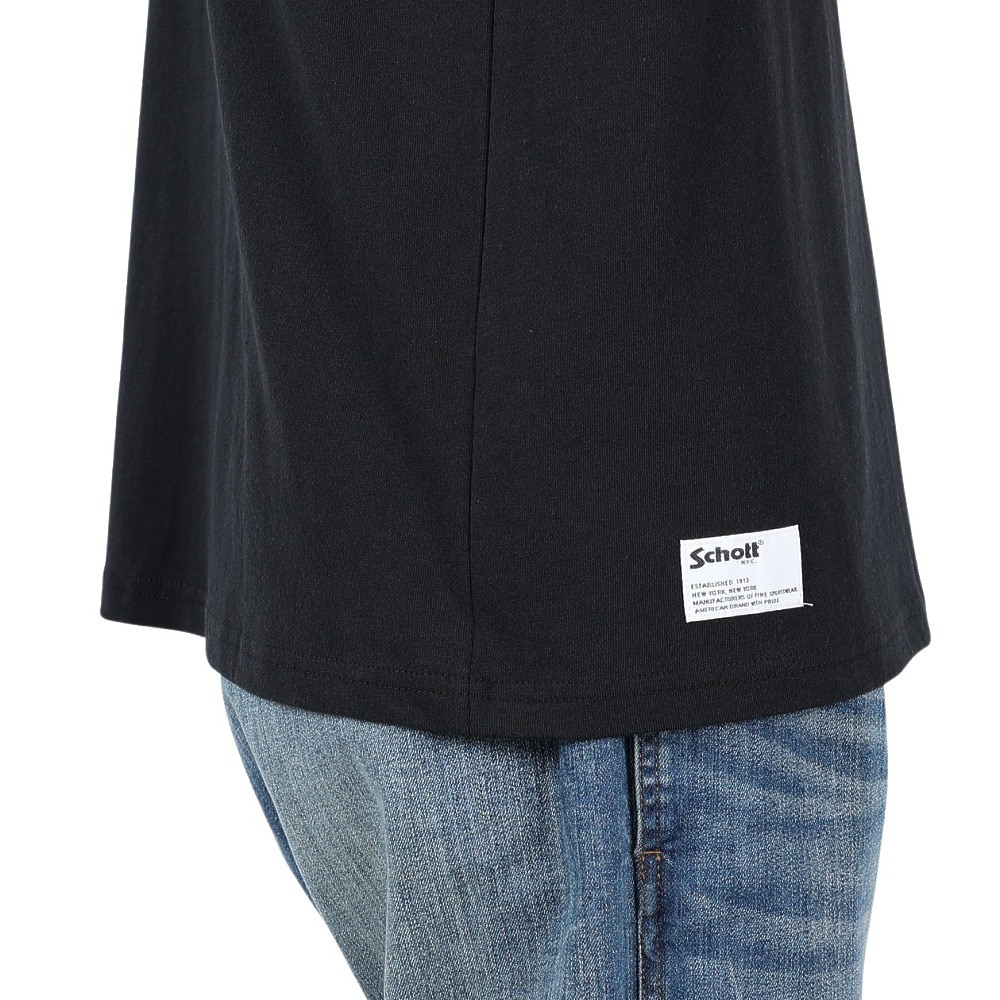 ショット（Schott）（メンズ）ガール Tシャツ 782-5134027 BLACK