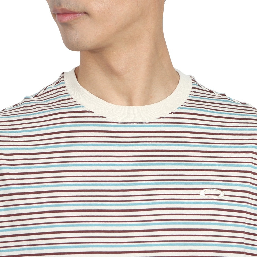 オークリー（OAKLEY）（メンズ）リラックス ストライプド 半袖Tシャツ FOA406158-12V