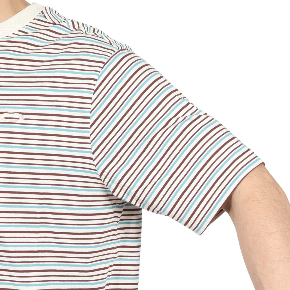 オークリー（OAKLEY）（メンズ）リラックス ストライプド 半袖Tシャツ FOA406158-12V
