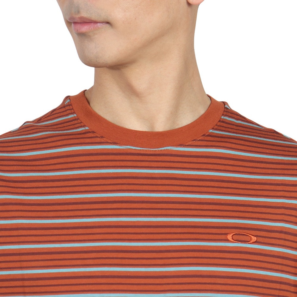 オークリー（OAKLEY）（メンズ）リラックス ストライプド 半袖Tシャツ FOA406158-43W