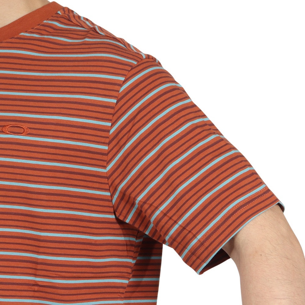 オークリー（OAKLEY）（メンズ）リラックス ストライプド 半袖Tシャツ FOA406158-43W