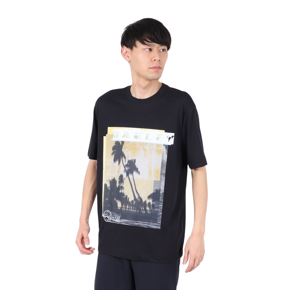 オークリー（OAKLEY）（メンズ）SUNSET PALMS 半袖Tシャツ FOA406853-02E