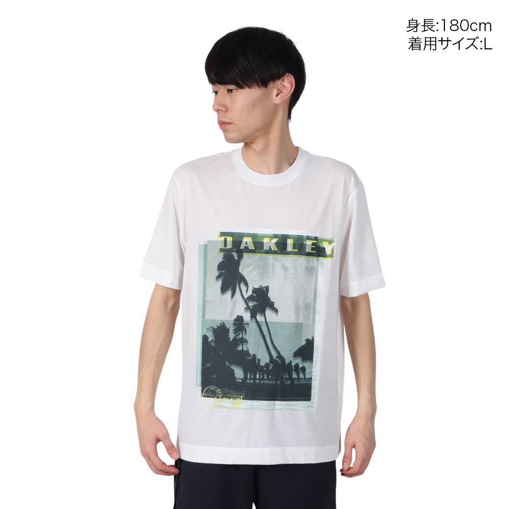 オークリー（OAKLEY）（メンズ）SUNSET PALMS 半袖Tシャツ FOA406853-100
