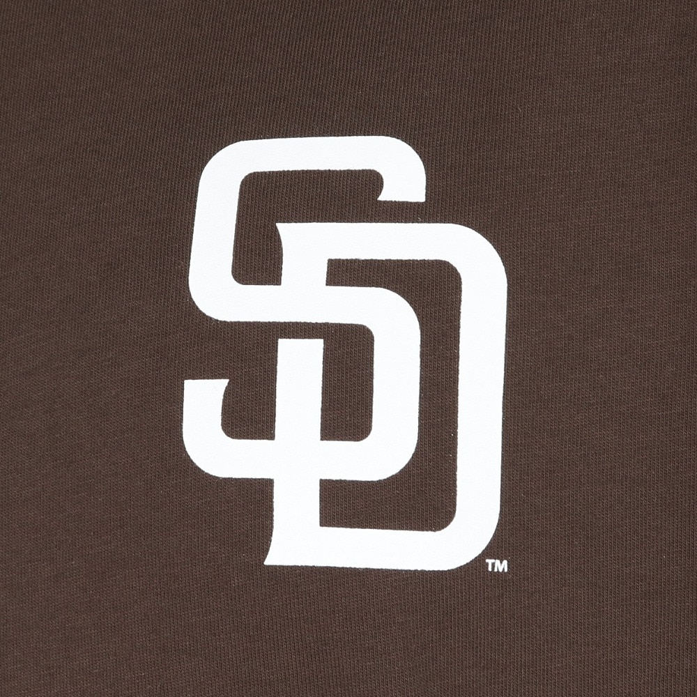 MJ・MLB（MJ・MLB）（メンズ）半袖Tシャツ サンディエゴ・パドレス 3段ロゴ ML0125SS0012-BRN