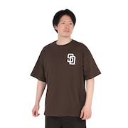 (メンズ)半袖Tシャツ サンディエゴ・パドレス 3段ロゴ ML0125SS0012-BRN
