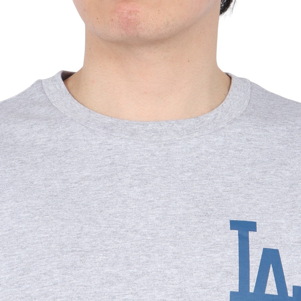 MJ・MLB（MJ・MLB）（メンズ）半袖Tシャツ ロサンゼルス・ドジャース 3段ロゴ ML0125SS0012-GRY