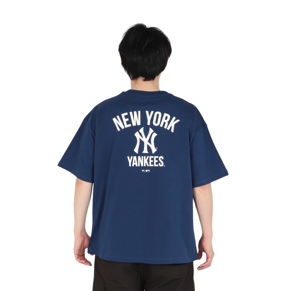 MJ・MLB（MJ・MLB）（メンズ）半袖Tシャツ ニューヨーク・ヤンキース 3段ロゴ ML0125SS0012-NVY