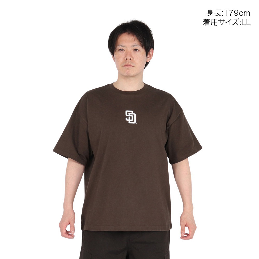 MJ・MLB（MJ・MLB）（メンズ）半袖Tシャツ サンディエゴ・パドレス アーチ ML0125SS0013-BRN
