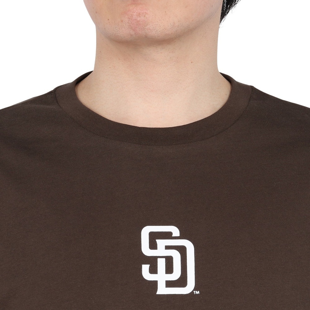 MJ・MLB（MJ・MLB）（メンズ）半袖Tシャツ サンディエゴ・パドレス アーチ ML0125SS0013-BRN