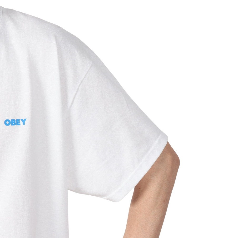 オベイ（OBEY）（メンズ）CROPPED ICON クラシック 半袖Tシャツ 165264064WHTO25P