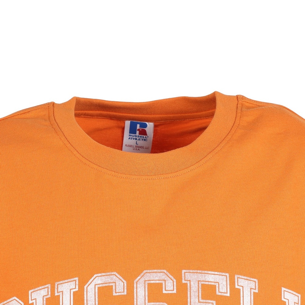 ラッセル（RUSSELL）（メンズ）アーチロゴ 半袖Tシャツ RBM25S0005 ORG