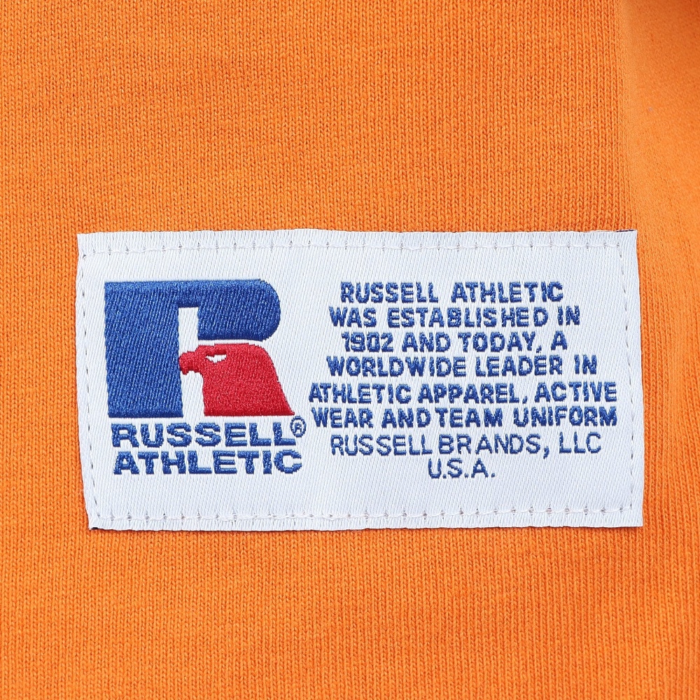 ラッセル（RUSSELL）（メンズ）アーチロゴ 半袖Tシャツ RBM25S0005 ORG