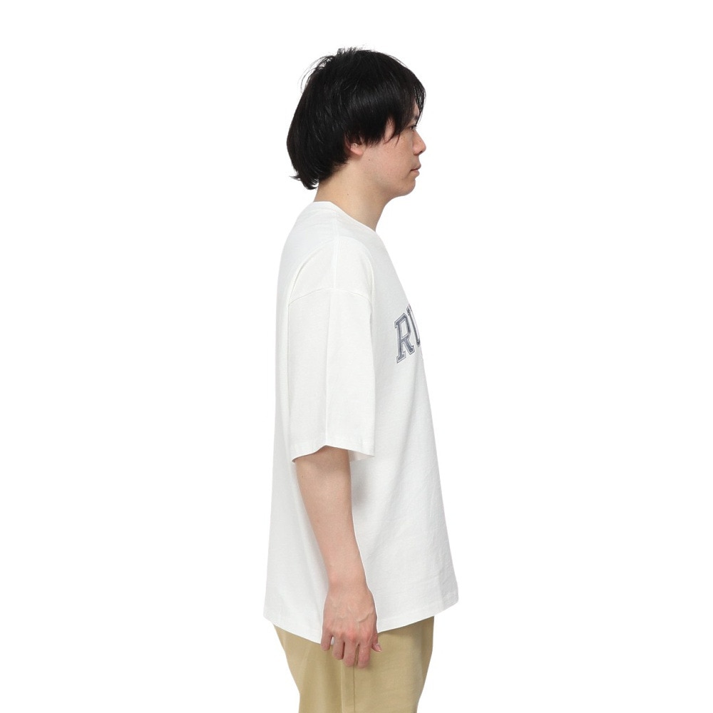 ラッセル（RUSSELL）（メンズ）アーチロゴ 半袖Tシャツ RBM25S0005 WHT