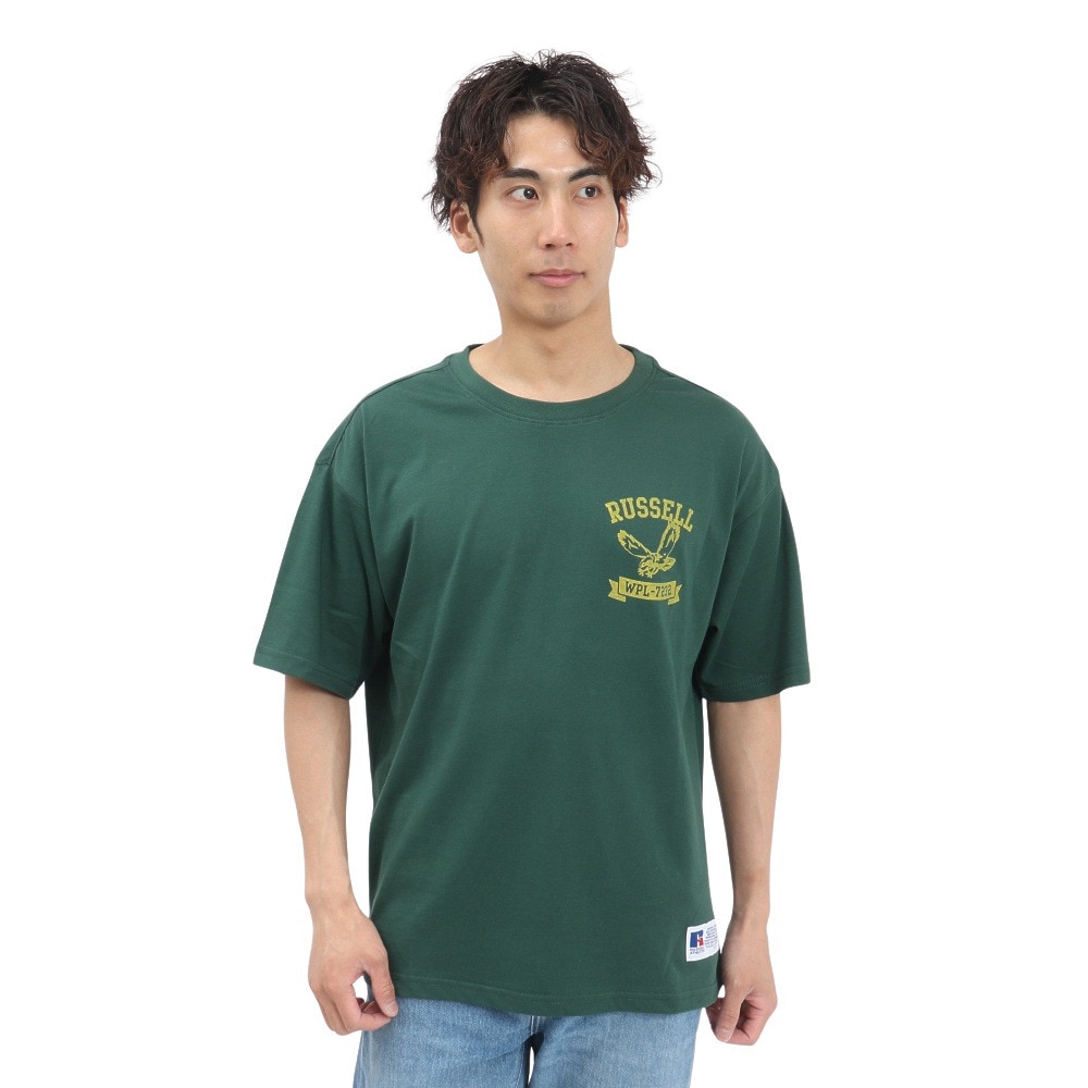 ラッセル（RUSSELL）（メンズ）イーグル ワイド 半袖 Tシャツ RBM25S0006 DGRN