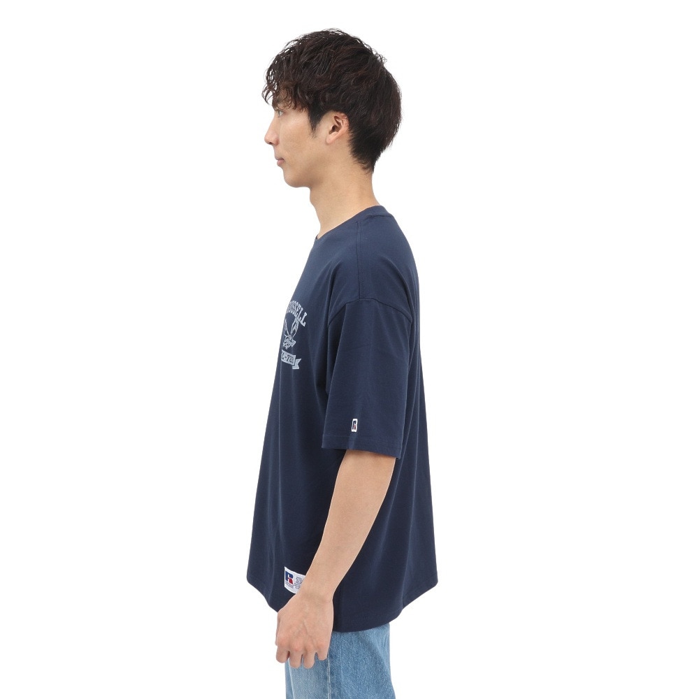 ラッセル（RUSSELL）（メンズ）イーグル ワイド 半袖 Tシャツ RBM25S0006 NVY