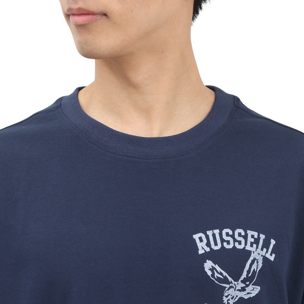 ラッセル（RUSSELL）（メンズ）イーグル ワイド 半袖 Tシャツ RBM25S0006 NVY