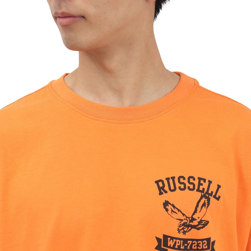 ラッセル（RUSSELL）（メンズ）イーグル ワイド 半袖 Tシャツ RBM25S0006 ORG