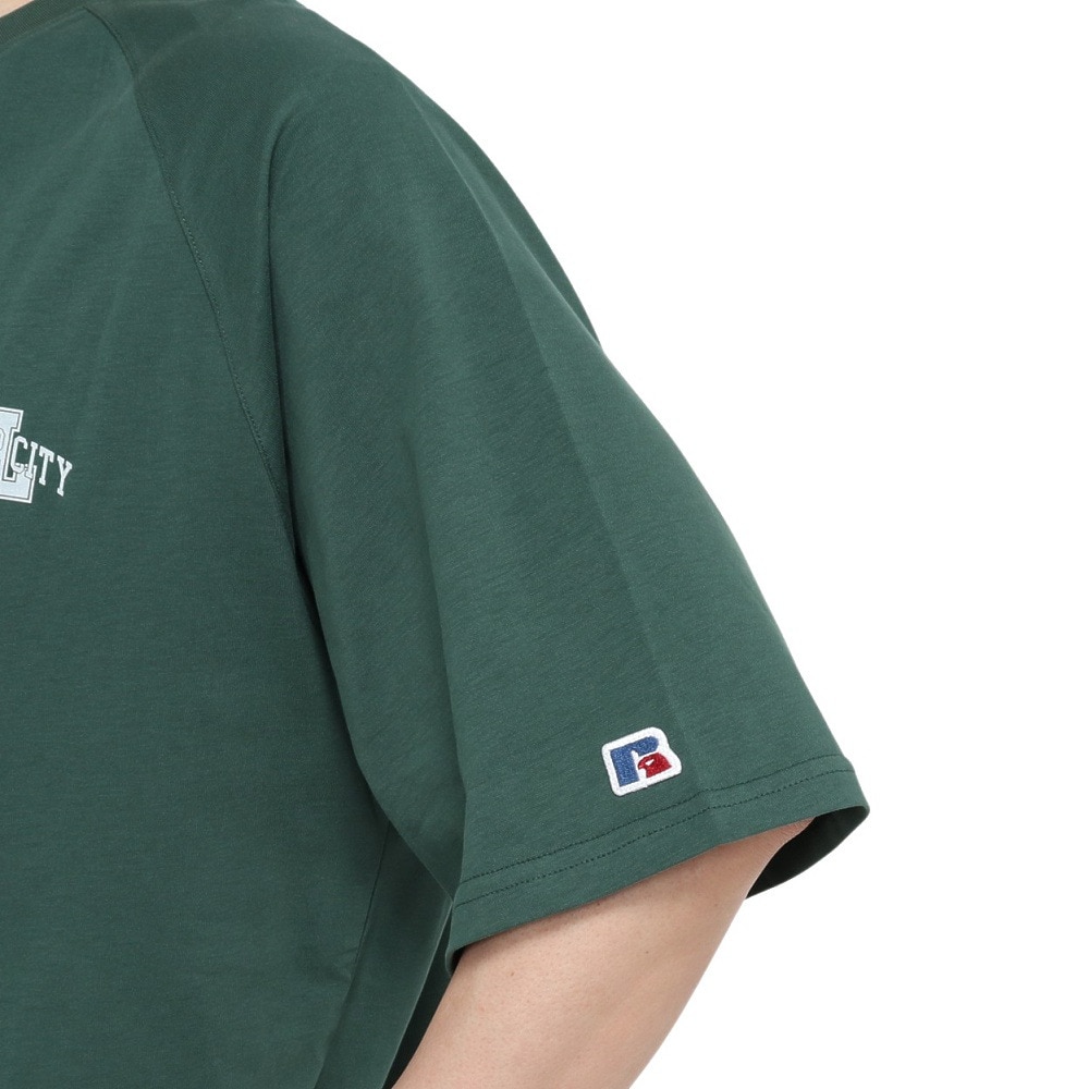 ラッセル（RUSSELL）（メンズ）ラグラン 半袖Tシャツ RBM25S0007 DGRN