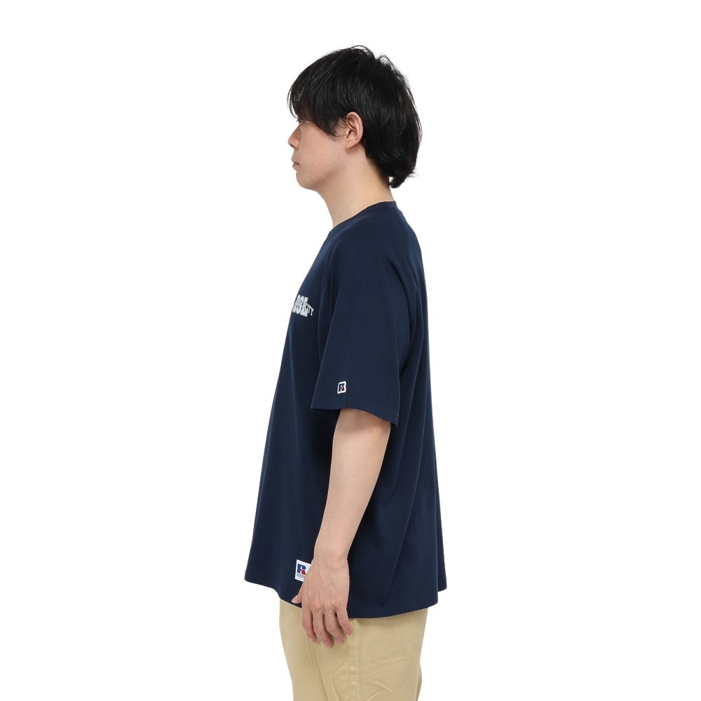 ラッセル（RUSSELL）（メンズ）ラグラン 半袖Tシャツ RBM25S0007 NVY