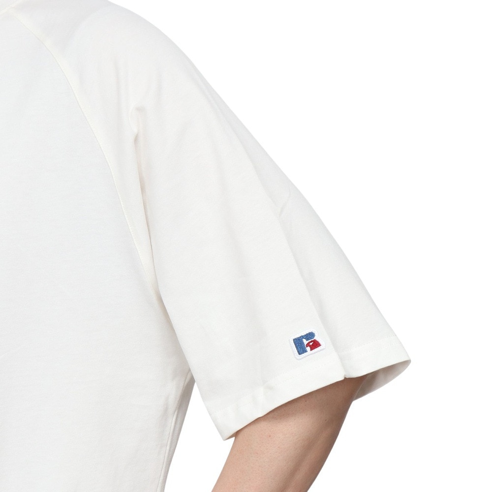 ラッセル（RUSSELL）（メンズ）ベアラグラン 半袖Tシャツ RBM25S0008 WHT