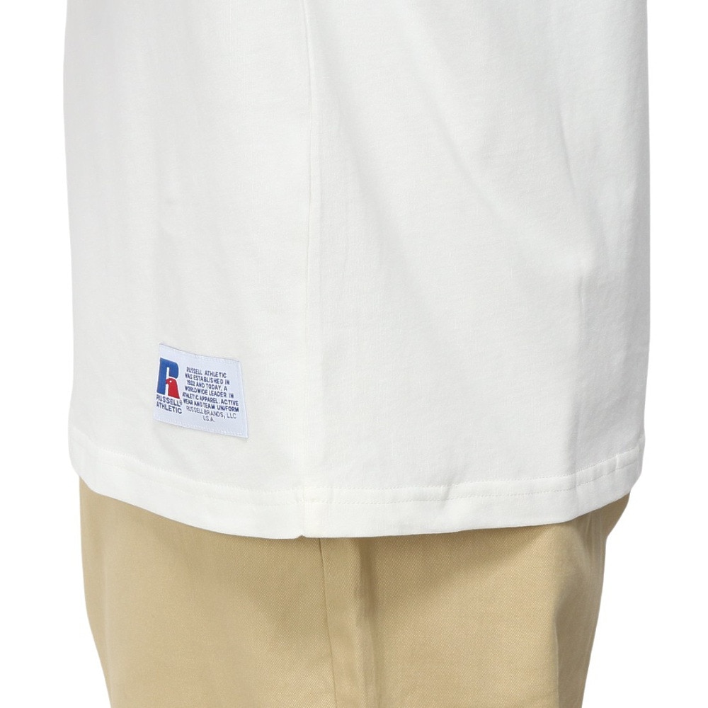 ラッセル（RUSSELL）（メンズ）ベアラグラン 半袖Tシャツ RBM25S0008 WHT
