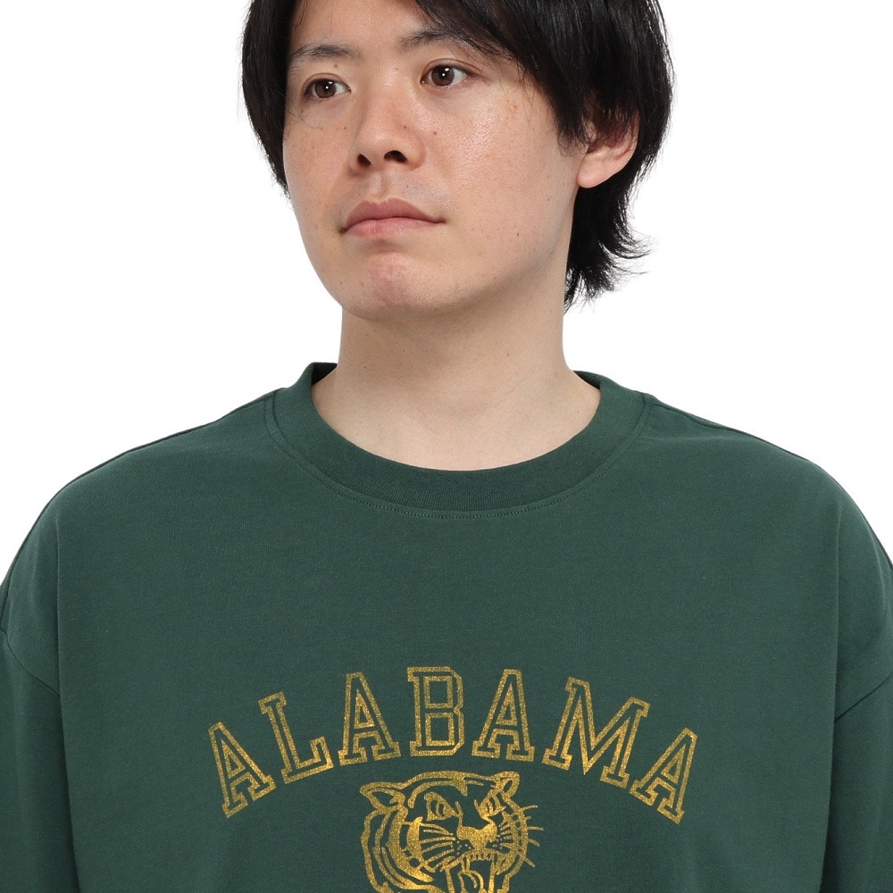 ラッセル（RUSSELL）（メンズ）カレッジタイガー 半袖Tシャツ RBM25S0009 DGRN