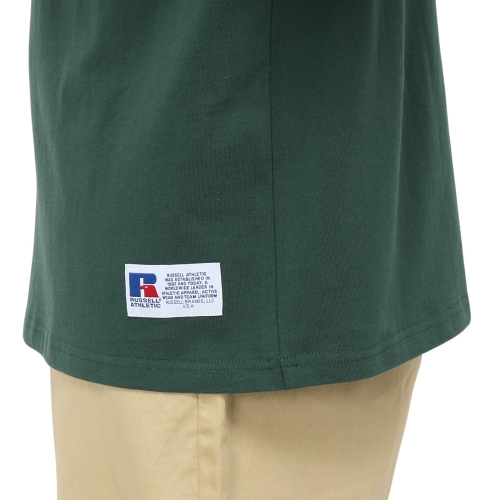 ラッセル（RUSSELL）（メンズ）カレッジタイガー 半袖Tシャツ RBM25S0009 DGRN