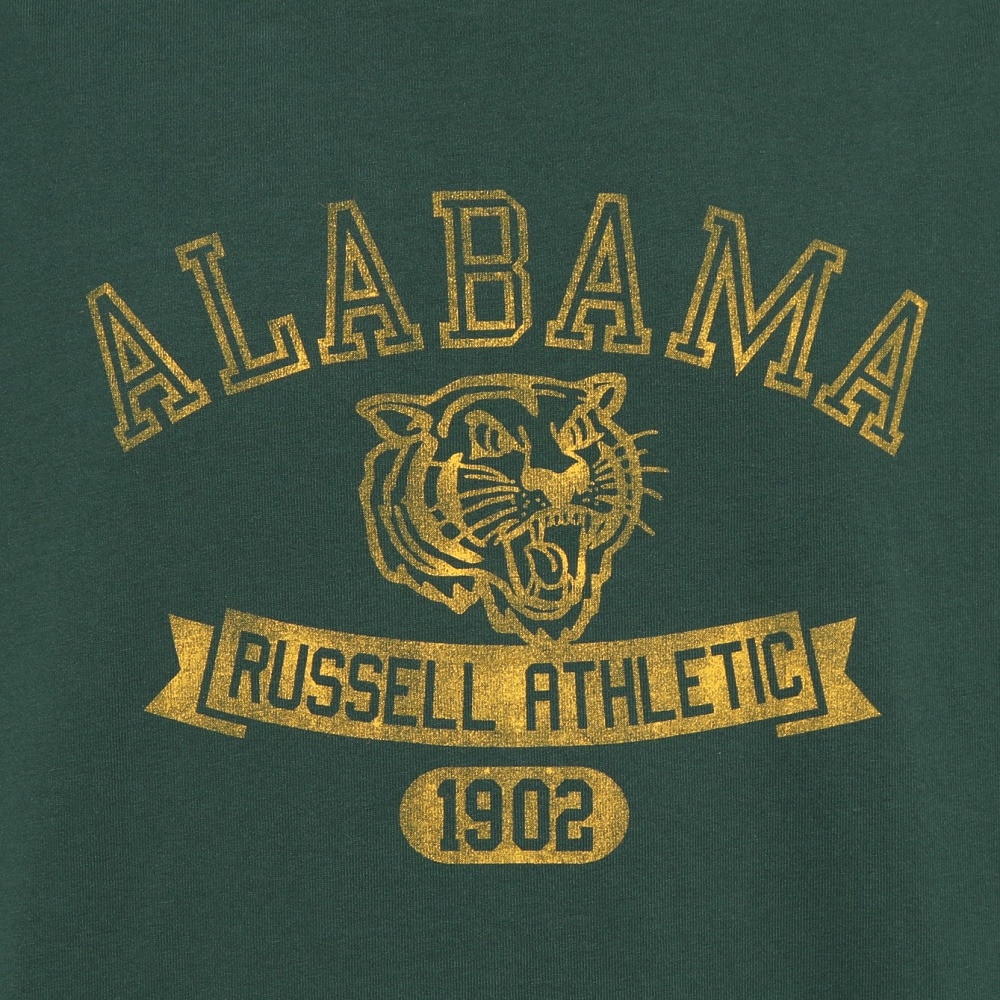 ラッセル（RUSSELL）（メンズ）カレッジタイガー 半袖Tシャツ RBM25S0009 DGRN