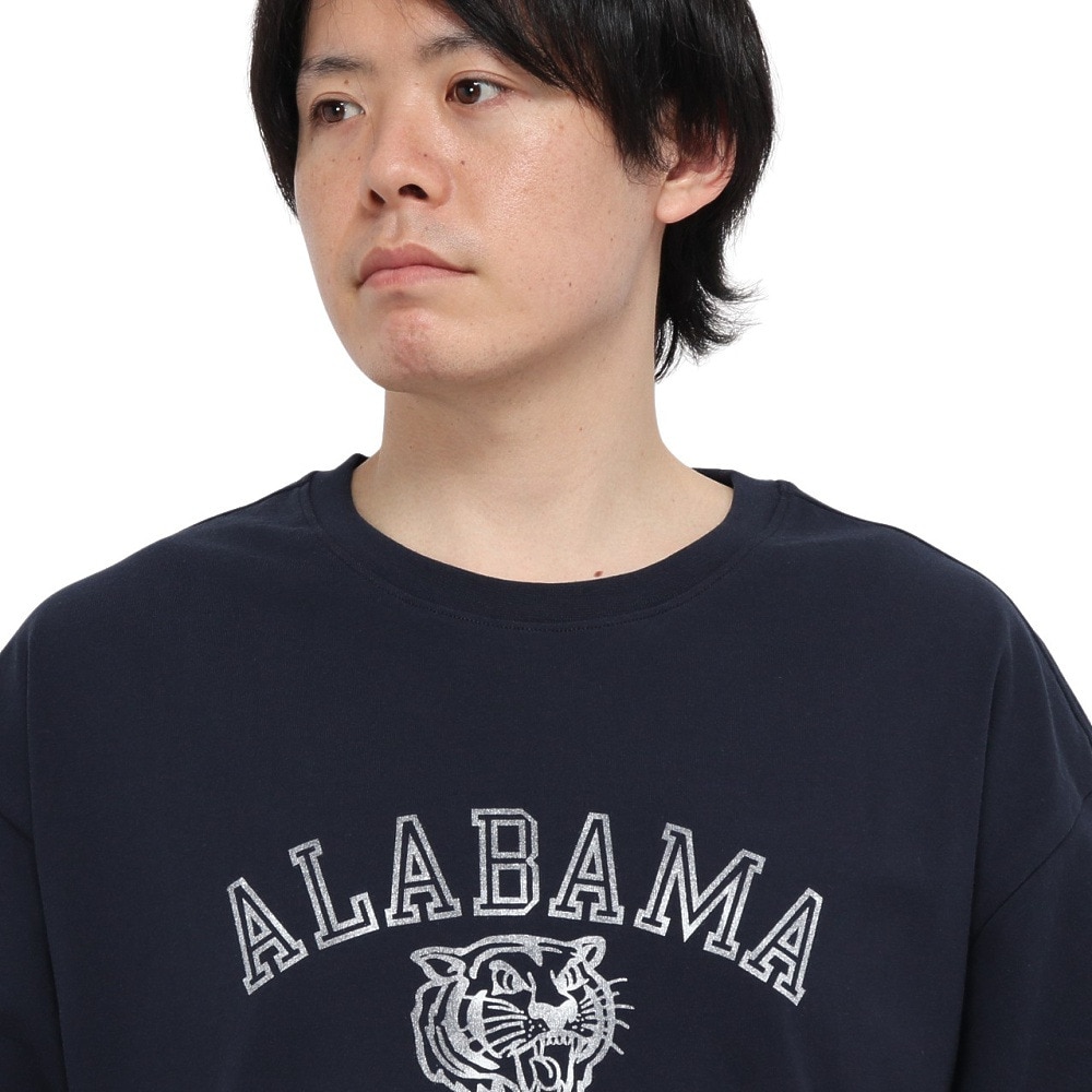 ラッセル（RUSSELL）（メンズ）カレッジタイガー 半袖Tシャツ RBM25S0009 NVY