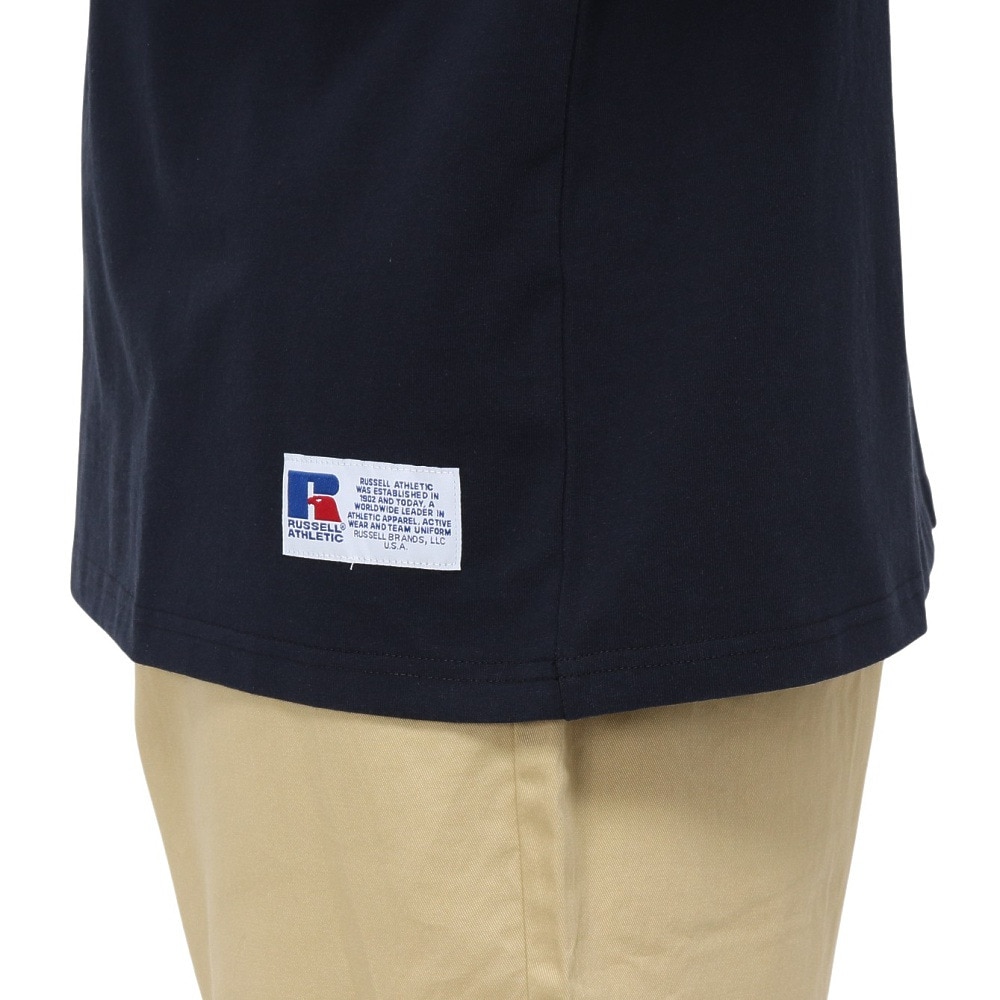 ラッセル（RUSSELL）（メンズ）カレッジタイガー 半袖Tシャツ RBM25S0009 NVY