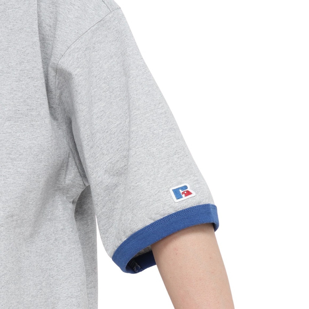 ラッセル（RUSSELL）（メンズ）カレッジリンガー 半袖Tシャツ RBM25S0010 MGRY