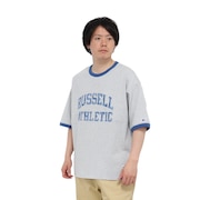 (メンズ)カレッジリンガー 半袖Tシャツ RBM25S0010 MGRY
