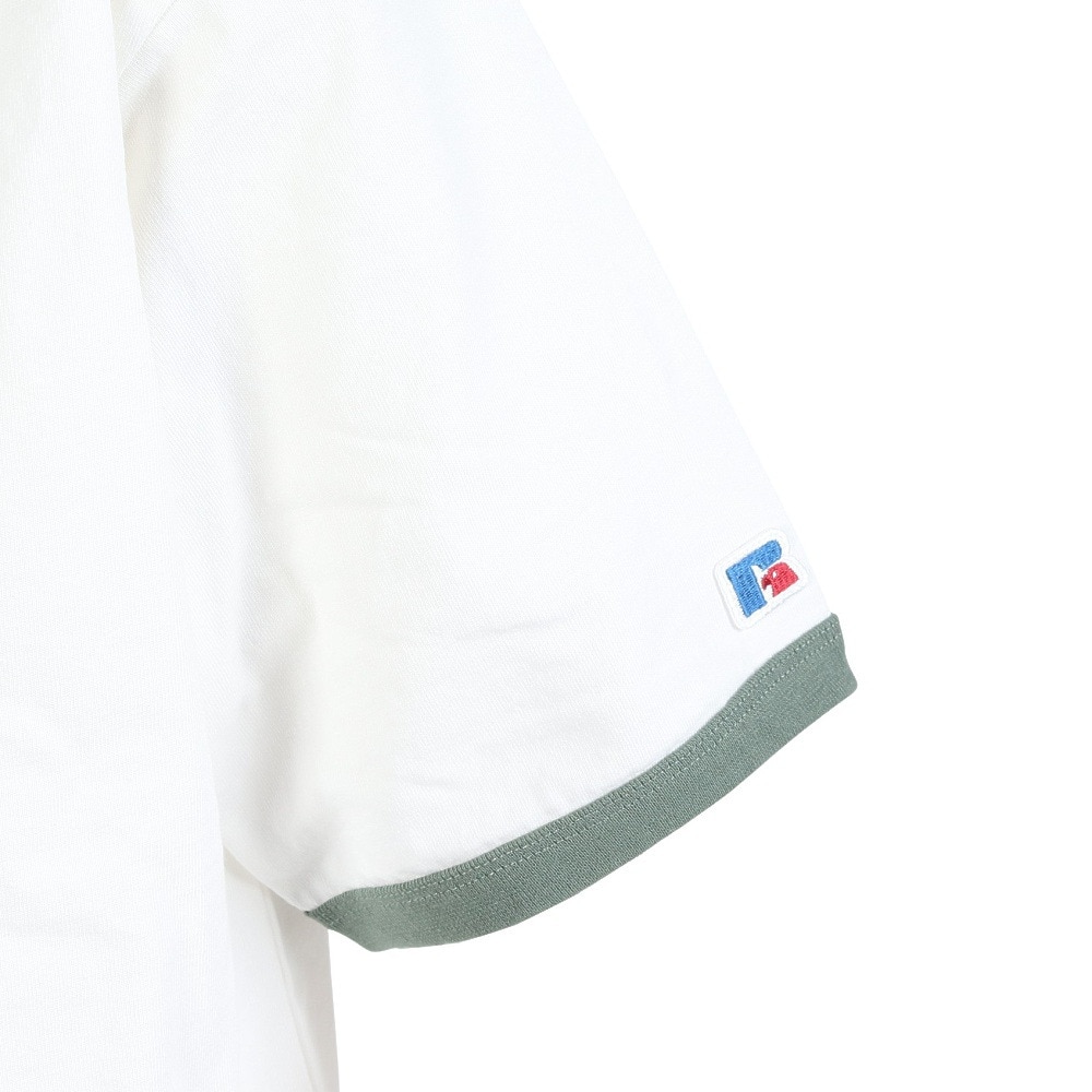 ラッセル（RUSSELL）（メンズ）カレッジリンガー 半袖Tシャツ RBM25S0010 OWHT