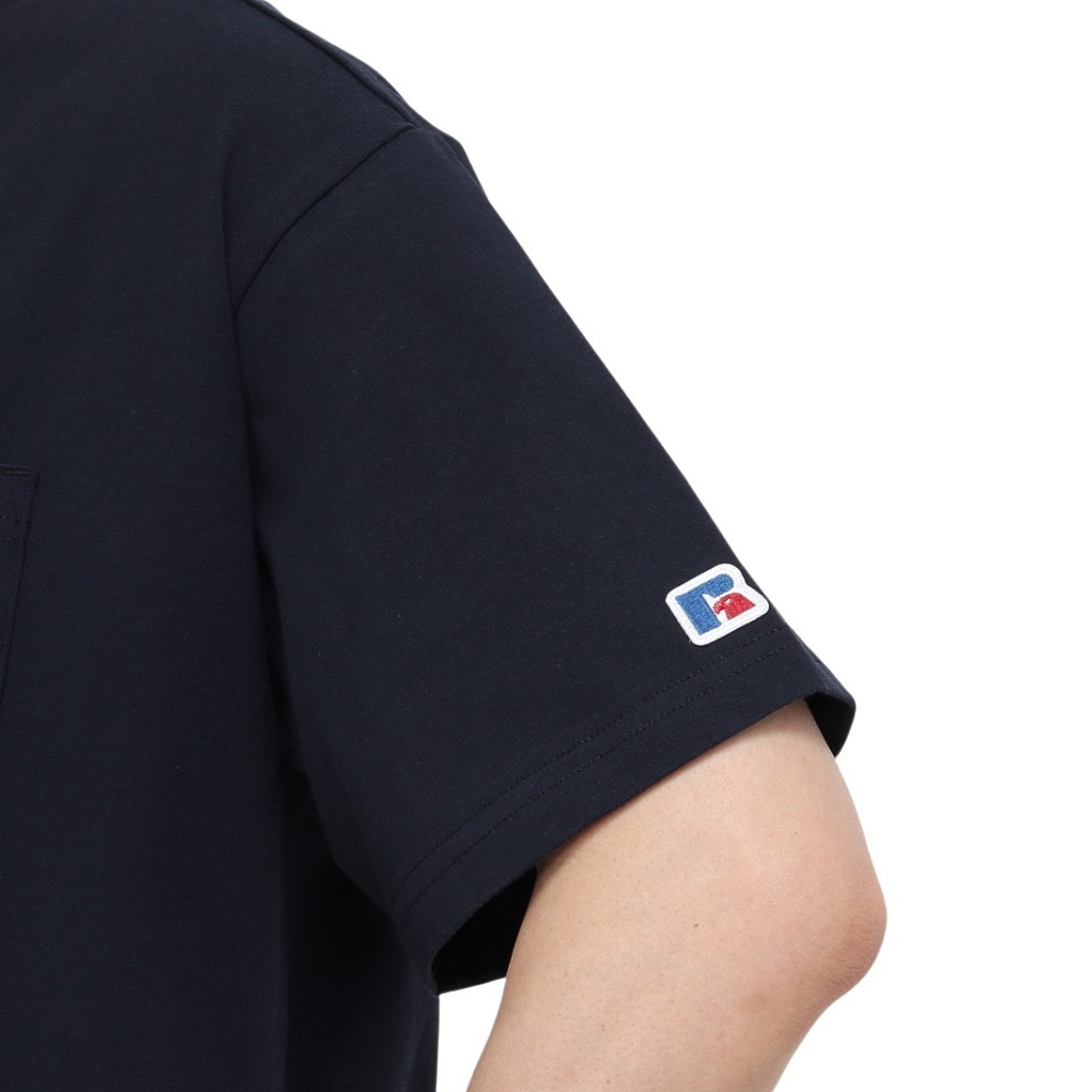 ラッセル（RUSSELL）（メンズ）イーグルポケット 半袖Tシャツ RBM25S0011 NVY