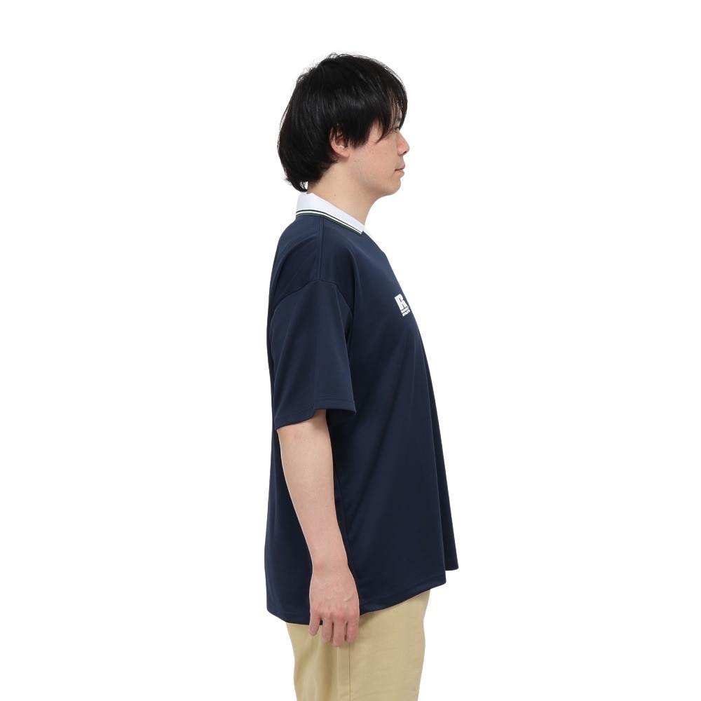 ラッセル（RUSSELL）（メンズ）ポリエステルゲームシャツ ワイド 半袖Tシャツ RBM25S0012 NVY