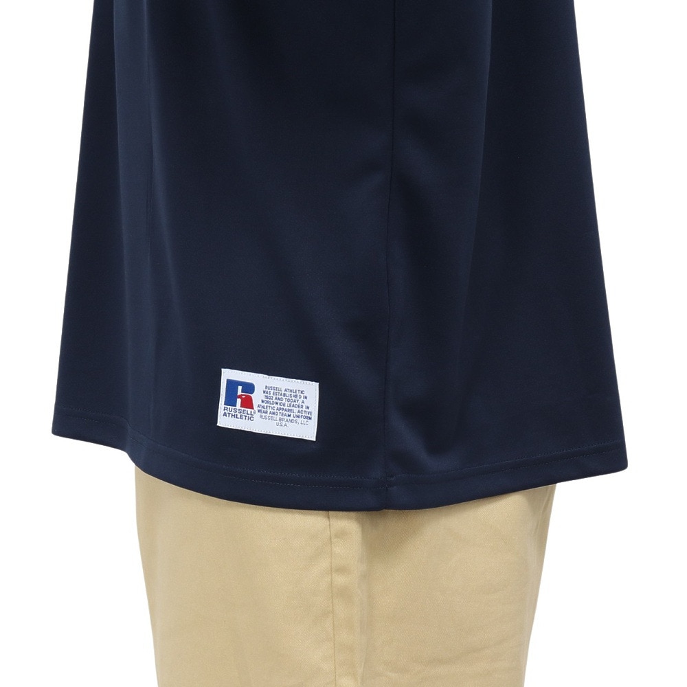 ラッセル（RUSSELL）（メンズ）ポリエステルゲームシャツ ワイド 半袖Tシャツ RBM25S0012 NVY