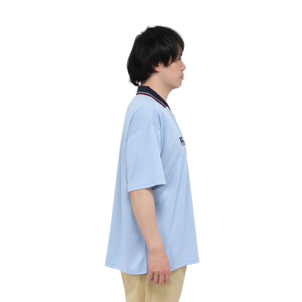 ラッセル（RUSSELL）（メンズ）ポリエステルゲームシャツ ワイド 半袖Tシャツ RBM25S0012 SAX